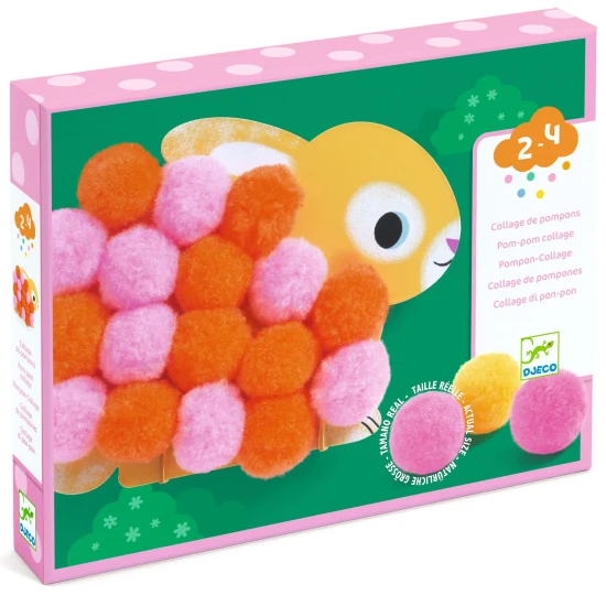 Pom Pom kollázsok Pöttyös Állatok