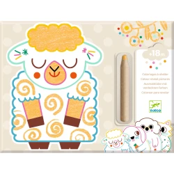 Varázslatos színezés zsírkrétákkal Háziállatok