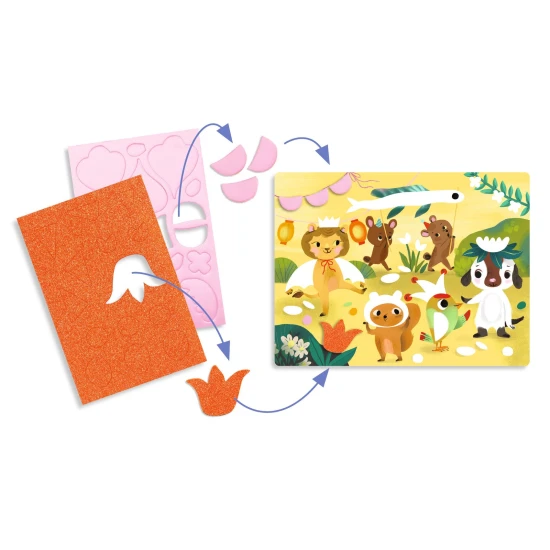 Habkollázsok Csillogó ünnepek