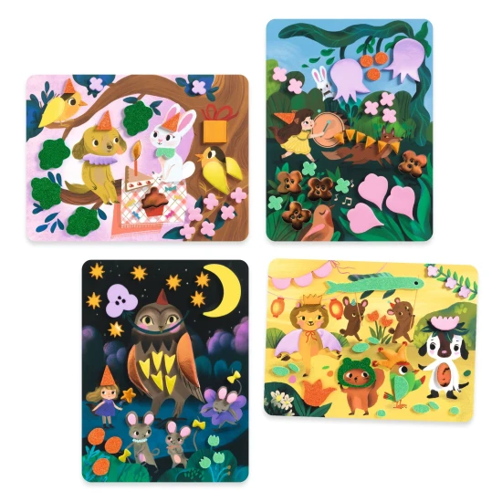 Habkollázsok Csillogó ünnepek