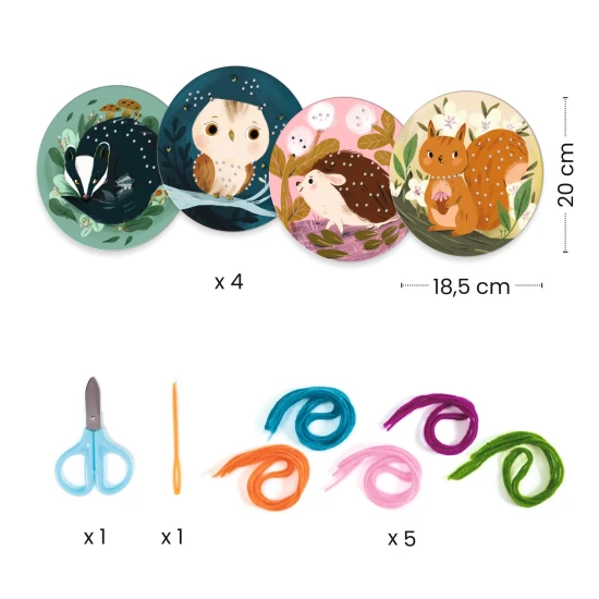 Bevezetés a fonalfűzésbe/hímzésbe óvodások számára