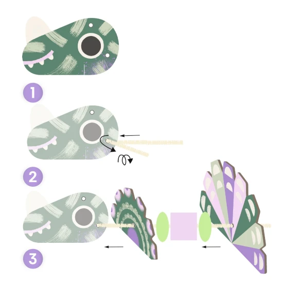 Dinoszauruszok cérnával való befűzése