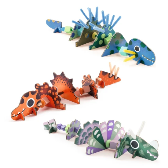 Dinoszauruszok cérnával való befűzése