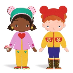 12 karakter öltöztetése filcmatricákkal