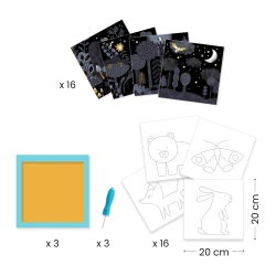 Felfedő képek Lyukasztás óvodások számára