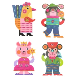 Kövekből való alkotás Állatok és drágakövek