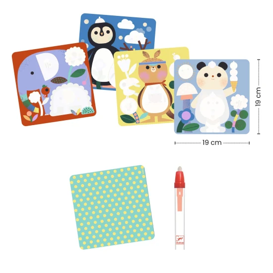 Varázslatos vízfesték Állatok és babák