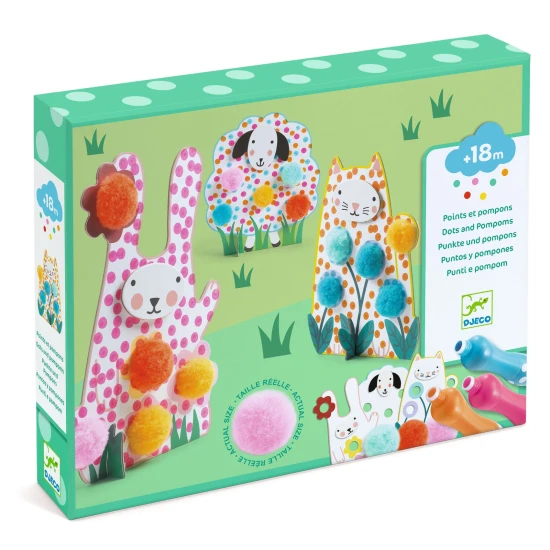 Pöttyök és pomponok A fűben