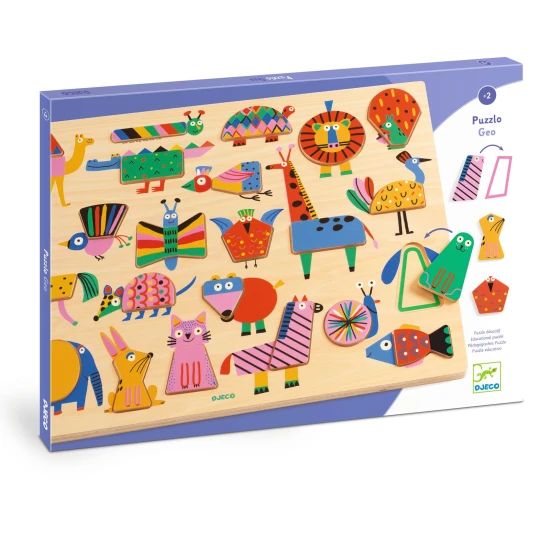 Puzzlo Geo fa formaberakó puzzle