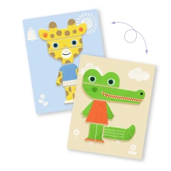 Mágneses játék InZeBox Állatok keverése