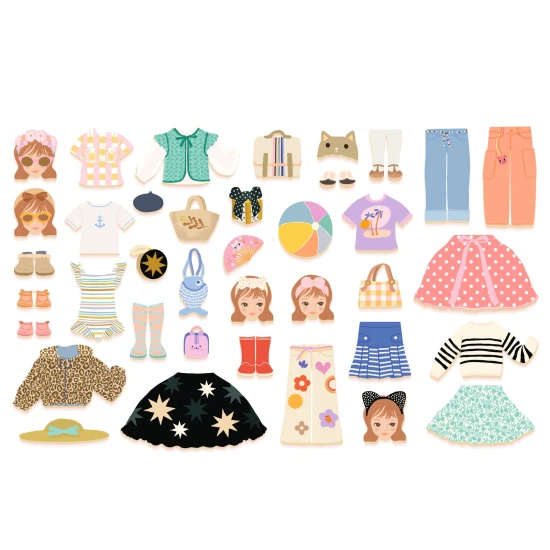 Mágneses kirakó Öltöztetős