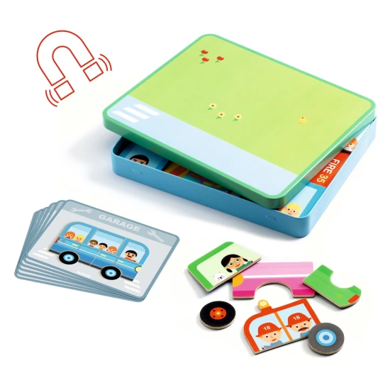 Mágneses kirakós Járművek