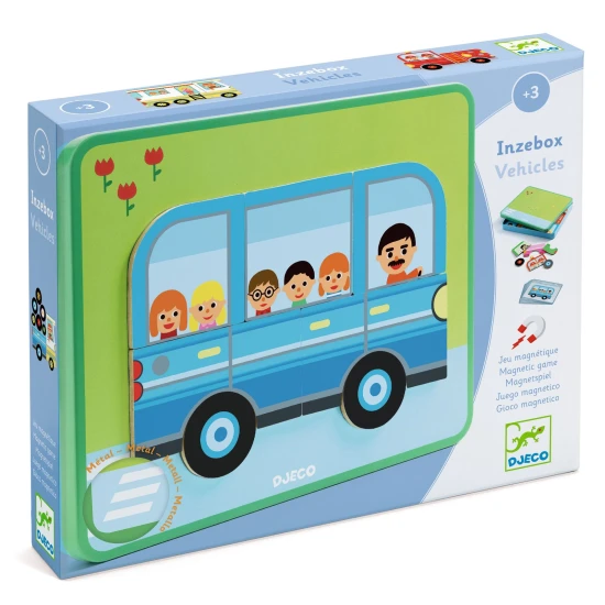 Mágneses kirakós Járművek