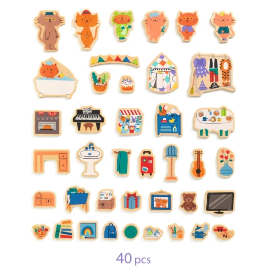 Mágneses játék InZeBox Ház