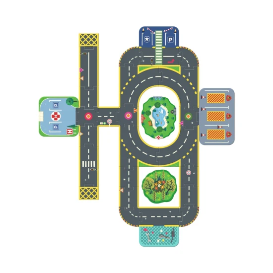 Crazy Motors City (Hatalmas Puzzl'Up kirakó 28 + 6 darabos)