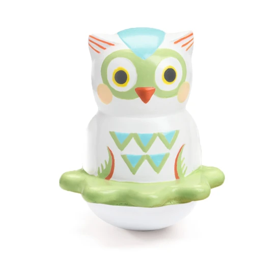 Fa zenélő doboz Maci és Bagoly