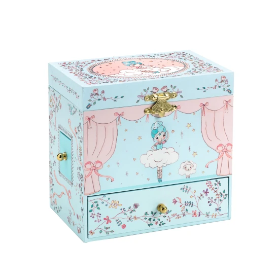 3 fiókos zenélődoboz Balerina a színpadon