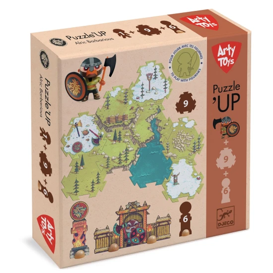 Arty Toys Puzzl'Up és Viking Alric Barbarious figura Djeco
