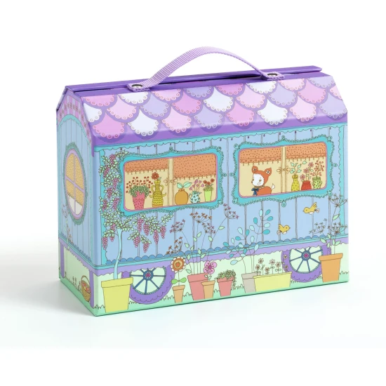 Tinyly figurák Bluchka és Indie kutyus egy lakókocsiban