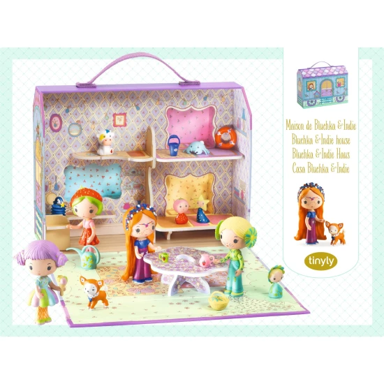 Tinyly figurák Bluchka és Indie kutyus egy lakókocsiban