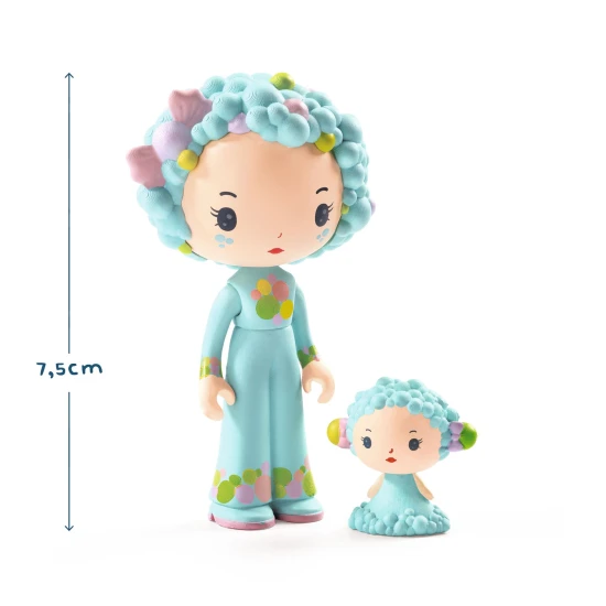 Tinyly figurák dobozban Blue és Buborék