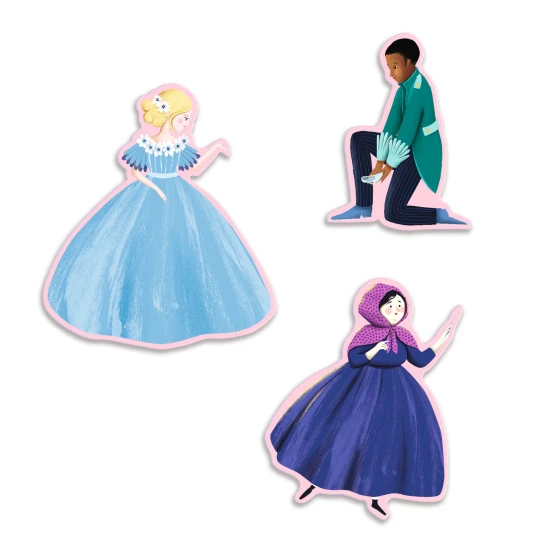 Hamupipőke történet kirakó 54 darabos