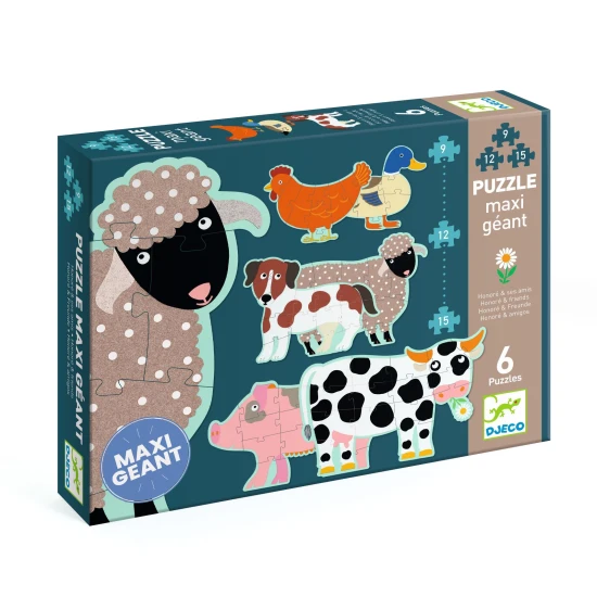 Óriás Állatos Puzzle 72 db Djeco