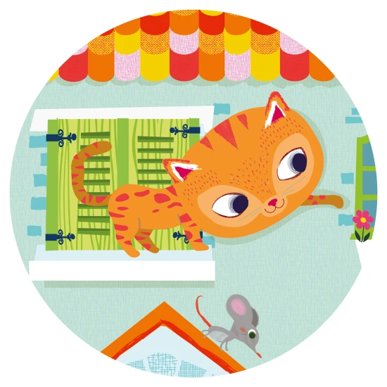 Sziluett kirakó: Cica