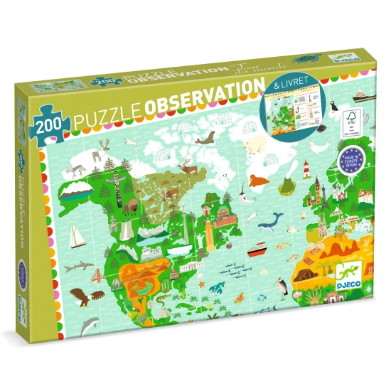 200 darabos felfedező kirakó: A világ emlékművei