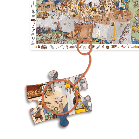Felfedező puzzle Erődített vár 100 db