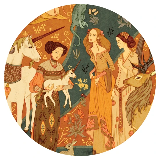 Puzzle Galéria Kert egyszarvúval 500 darabos