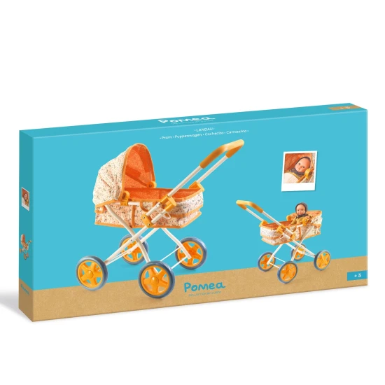 Djeco Pomea Babakocsi 57 cm Djeco Pomea Babakocsi 57 cm DJ07786