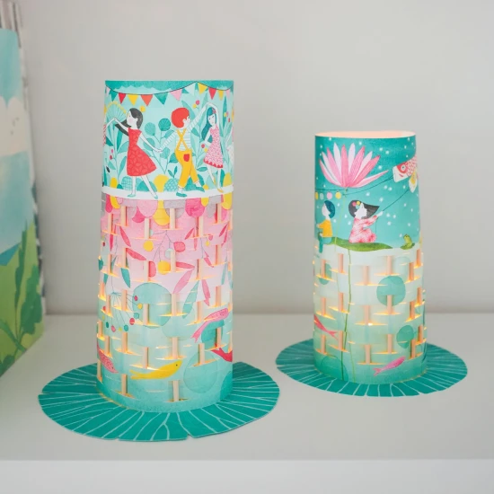 DIY kreatív papírlámpás készlet