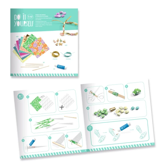 Készítsd el saját kezűleg stílusos arany karkötőket és papírgyöngyöket