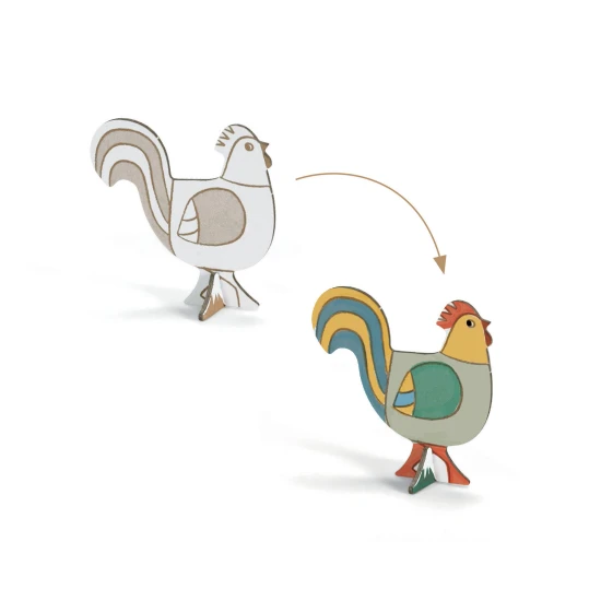 Karton 3D kreatív készlet Farm