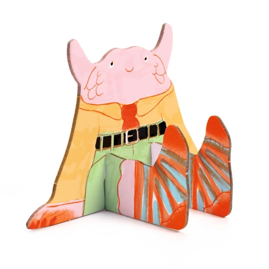 Karton 3D kreatív csapat szörnyek