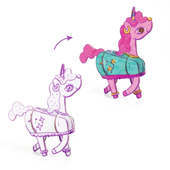 Kartonból készült 3D kreatív Kawaii világ