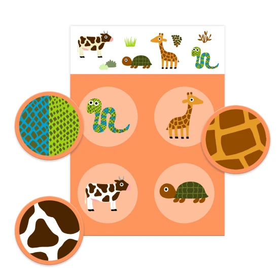 Lottójáték Tollak és szőr Djeco 