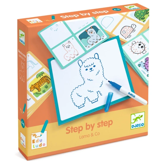 Láma és barátai festése lépésről lépésre