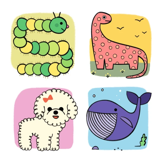 Láma és barátai festése lépésről lépésre