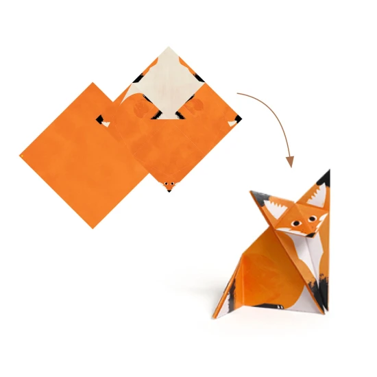 Djeco Origami Erdő papírállatok szett