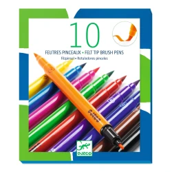 Ecsetes kétoldalas filctoll Klasszikus színek 10 db