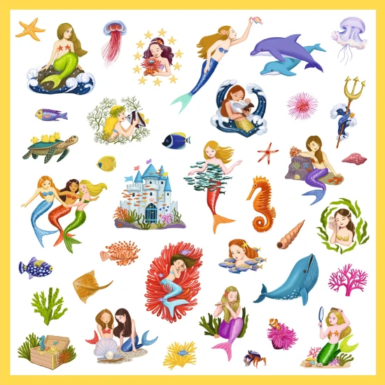 Sellő matricák 160 db