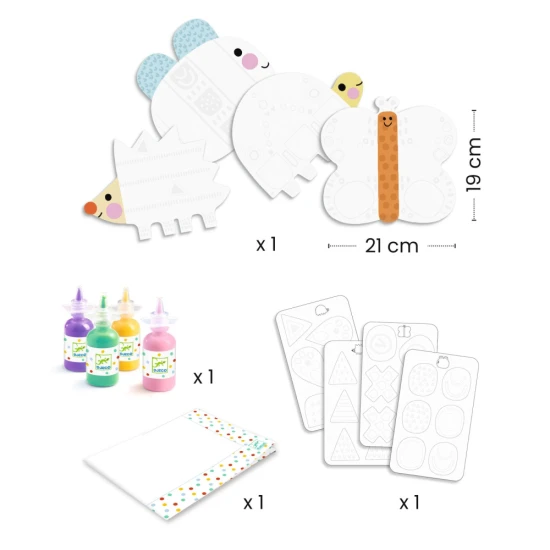 Varázslatos ujjfestés apró mintákkal