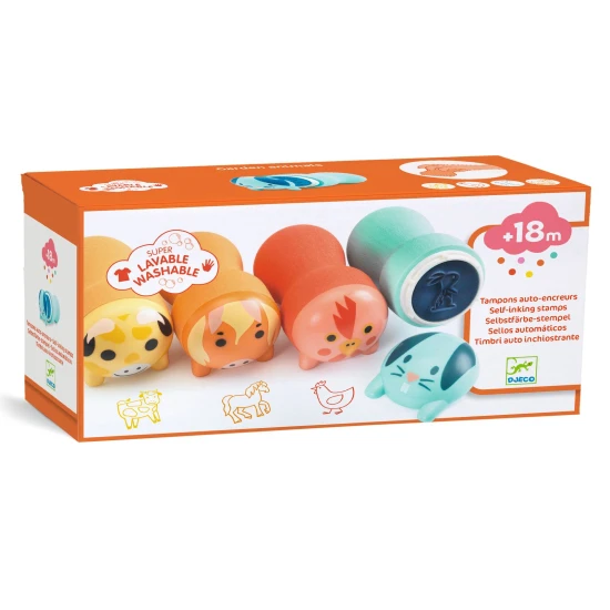 Farmállatok: Önbemártós bélyegzők kicsiknek