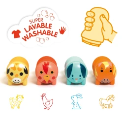 Farmállatok: Önbemártós bélyegzők kicsiknek