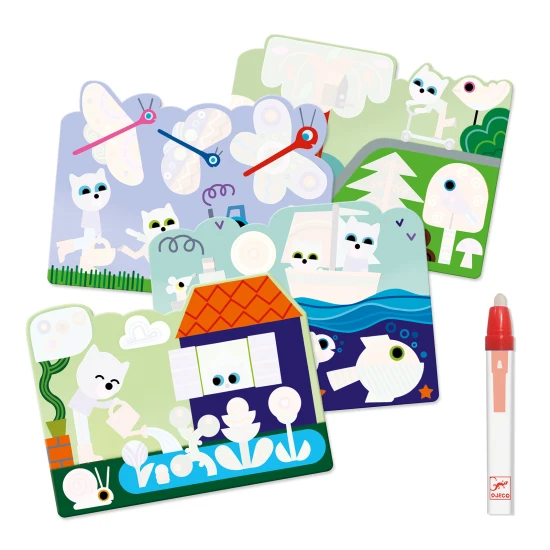 A kertben rejtőzve: varázslatos akvarell