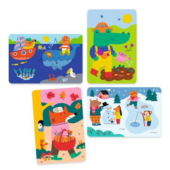 Vízfestmény 4 évszak Djeco – vízfesték gyerekeknek