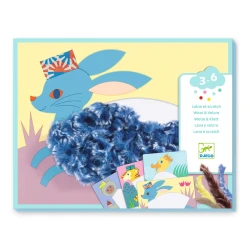 Kalapokkal Gyapjúval és tépőzárral készítve