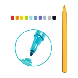 Szivárvány színű markerek 10 db